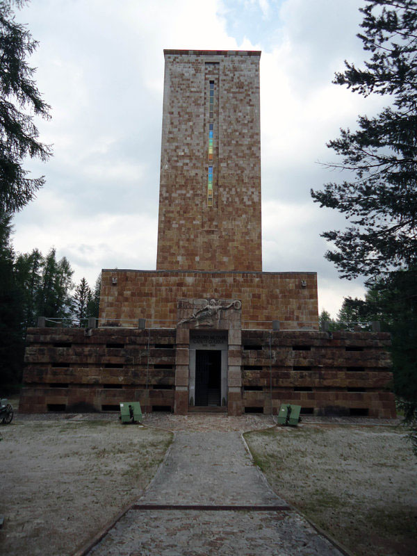 memorial of dead soldiers in Dolomites